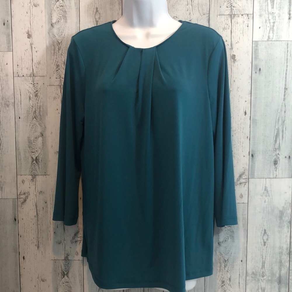 Investments Emerald Petite Blouse Large Petite